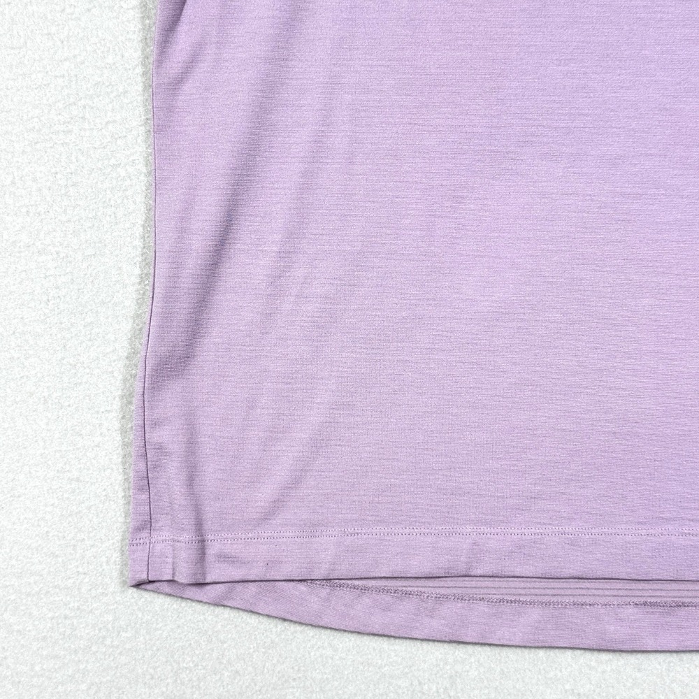 Lululemon Evolution Polo Shirt Men Medium Performance Modern Stretch Golf Purple - Picture 3 of 8
